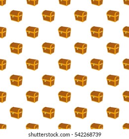 Cartoon illustration of chest vector pattern for web