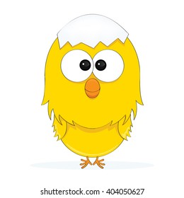 cartoon illustration of a chick