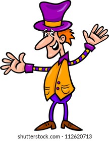 cartoon illustration of christmas elf or gnome