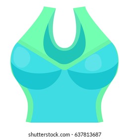 Cartoon illustration of colorful tank top vector icon for web