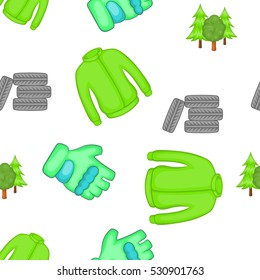 Cartoon illustration of competition paintball vector pattern for web