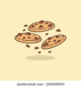 cartoon illustration of cookies with cococip
