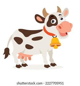 Cartoon Illustration Of A Cow