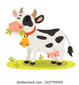 Cartoon Illustration Of A Cow