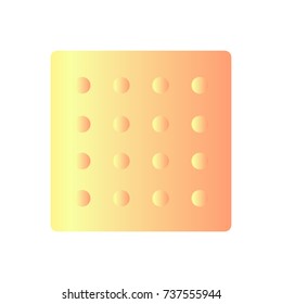 Cartoon illustration of cracker on a white background. Vector art.