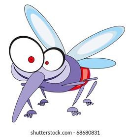 Cartoon illustration - crazy midge