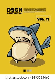 Cartoon illustration of a  cute chibi vector, good for use for printed t-shirts and displays