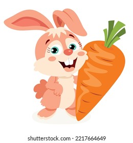 Cartoon Illustration Of Cute Rabbit