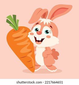 Cartoon-Illustration von Cute-Kaninchen