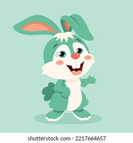Cartoon-Illustration von Cute-Kaninchen