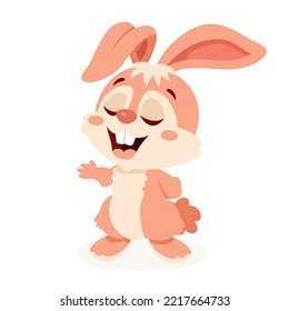 Cartoon Illustration Of Cute Rabbit