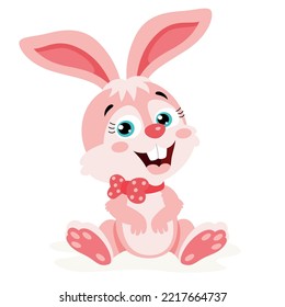 Cartoon Illustration Of Cute Rabbit