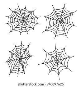 cartoon illustration decoration Halloween spiderweb spider web old