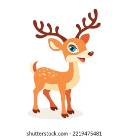 Cartoon Illustration Of A Deer