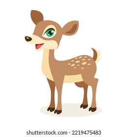 Cartoon Illustration Of A Deer