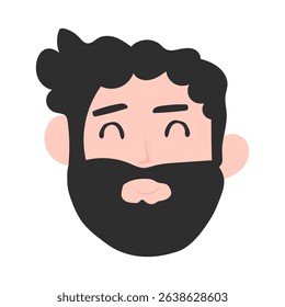Cartoon illustration design. head face people