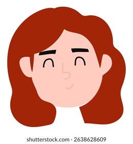 Cartoon illustration design. head face people