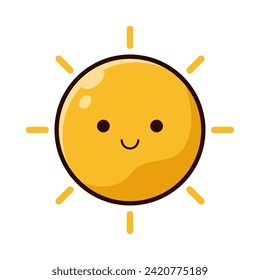cartoon illustration design of the sun