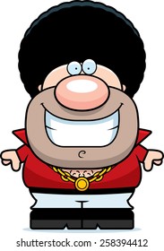 A cartoon illustration of a disco guy smiling.