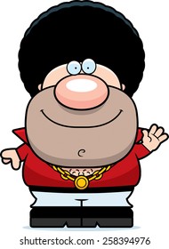 A cartoon illustration of a disco guy waving.