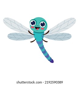 Ilustración De Caricatura De Una Dragonfly