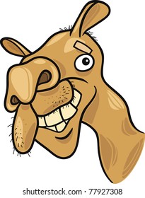 cartoon illustration of dromedary camel