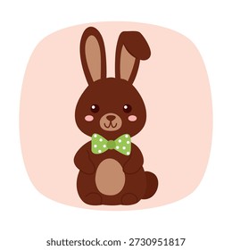 Cartoon illustration of an easter bunny