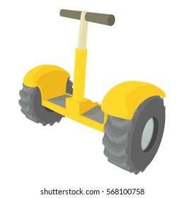 Cartoon illustration of eco segway vector icon for web