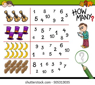 Ilustración de la actividad educativa para niños