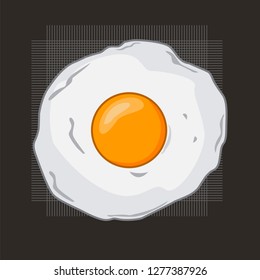 cartoon illustration of egg vector