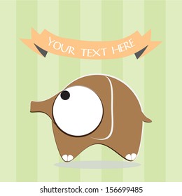 Cartoon Illustration of elephant