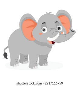 Cartoon Illustration Of An Elephant