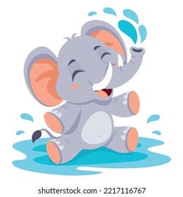 Cartoon Illustration Of An Elephant