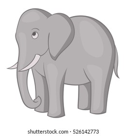 Cartoon illustration of elephant vector icon for web