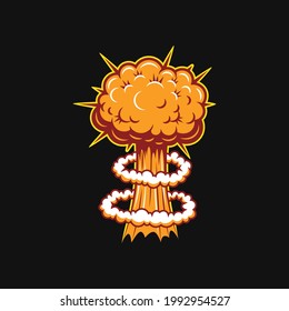 cartoon illustration explosion effect design