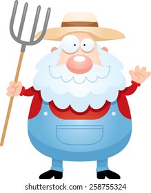 Similar Images, Stock Photos & Vectors of A cartoon farmer with an