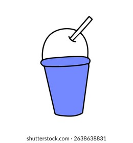 Cartoon illustration fast food icon design. sausage, drink, chicken