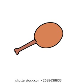Cartoon illustration fast food icon design. sausage, drink, chicken