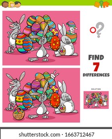 Cartoon Illustration Finding Differences Between Pictures Stock Vector ...