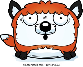 A cartoon illustration of a fox looking surprised.