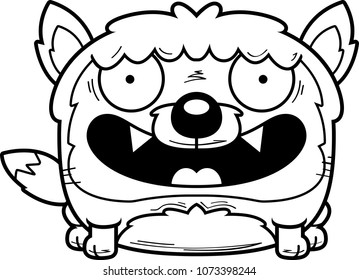 A cartoon illustration of a fox smiling.