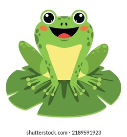 Cartoon Illustration Of A Frog