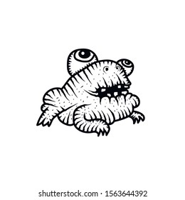 A cartoon illustration of a frog looking mad