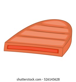 Cartoon illustration of half cutlets vector icon for web