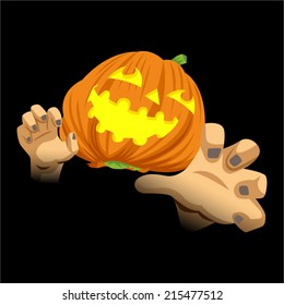 Cartoon illustration of Halloween ghost