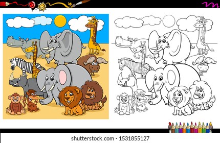 Download Coloring Book Animal High Res Stock Images Shutterstock