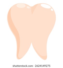 Cartoon illustration of a healthy tooth emphasizing the importance of dental hygiene