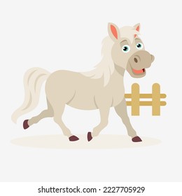 Cartoon Illustration Of A Horse