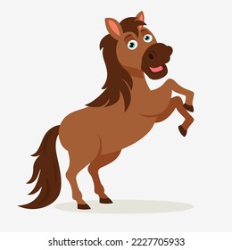 Cartoon Illustration Of A Horse