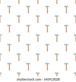 Cartoon illustration of hummer tool vector pattern for web